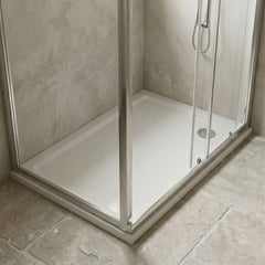 [BETR014] Balterley Shower Tray Modern Rectangular 40mm Profile Slimline, White or Grey - Multiple Sizes Available - Silo