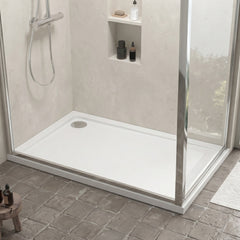 [BETR018] Balterley Shower Tray Modern Rectangular 40mm Profile Slimline, White or Grey - Multiple Sizes Available - Silo