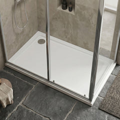 [BETR019] Balterley Shower Tray Modern Rectangular 40mm Profile Slimline, White or Grey - Multiple Sizes Available - Silo