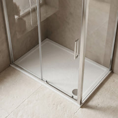 [BETR021] Balterley Shower Tray Modern Rectangular 40mm Profile Slimline, White or Grey - Multiple Sizes Available - Silo