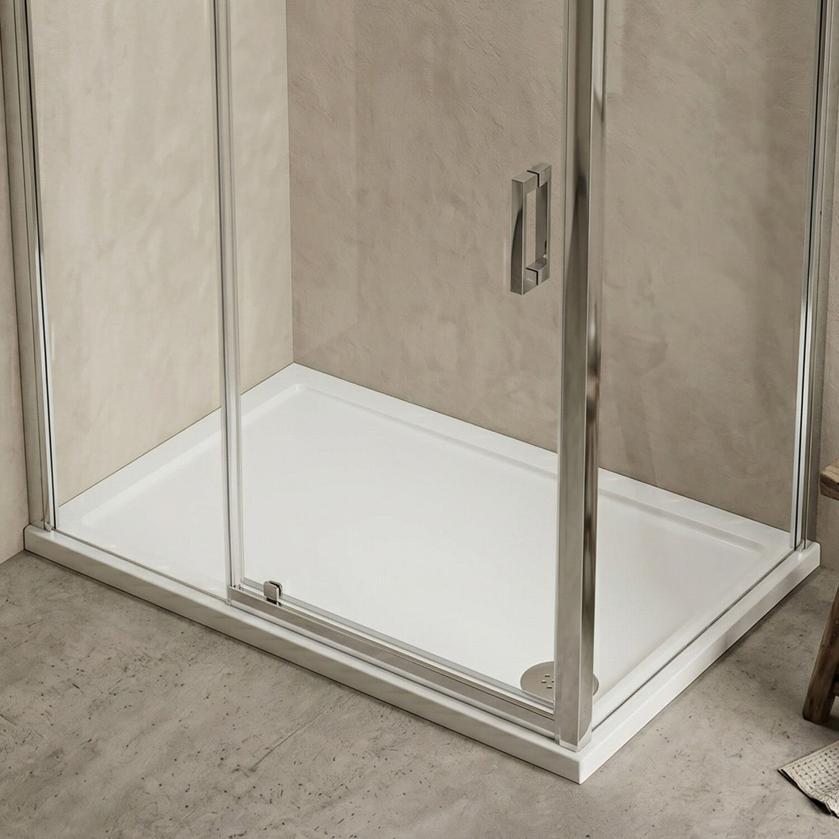 [BETR022] Balterley Shower Tray Modern Rectangular 40mm Profile Slimline, White or Grey - Multiple Sizes Available - Silo