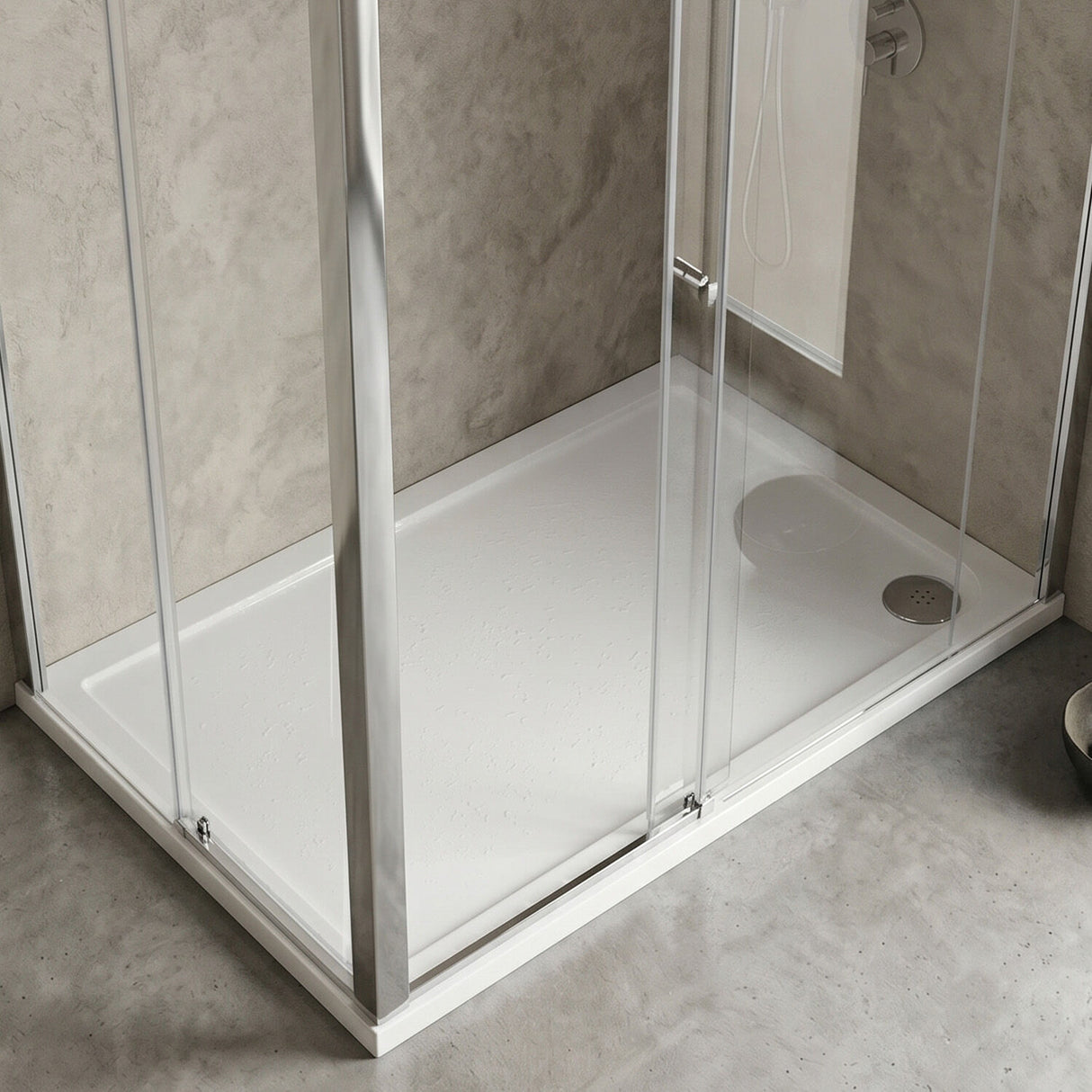 [BETR023] Balterley Shower Tray Modern Rectangular 40mm Profile Slimline, White or Grey - Multiple Sizes Available - Silo
