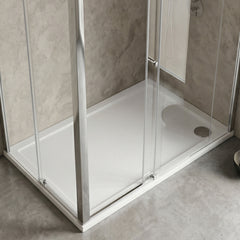 [BETR023] Balterley Shower Tray Modern Rectangular 40mm Profile Slimline, White or Grey - Multiple Sizes Available - Silo