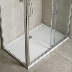 [BETR031] Balterley Shower Tray Modern Rectangular 40mm Profile Slimline, White or Grey - Multiple Sizes Available - Silo