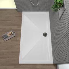 [BETR032] Balterley Shower Tray Modern Rectangular 40mm Profile Slimline, White or Grey - Multiple Sizes Available - Lifestyle 2