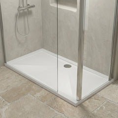 [BETR032] Balterley Shower Tray Modern Rectangular 40mm Profile Slimline, White or Grey - Multiple Sizes Available - Silo