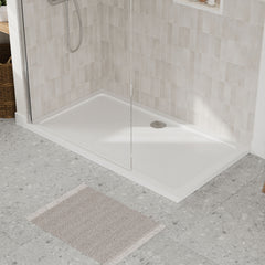 [BETR033] Balterley Shower Tray Modern Rectangular 40mm Profile Slimline, White or Grey - Multiple Sizes Available - Lifestyle 2