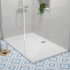 [BETR034] Balterley Shower Tray Modern Rectangular 40mm Profile Slimline, White or Grey - Multiple Sizes Available - Lifestyle 2