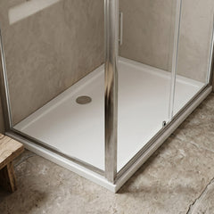 [BETR034] Balterley Shower Tray Modern Rectangular 40mm Profile Slimline, White or Grey - Multiple Sizes Available - Silo