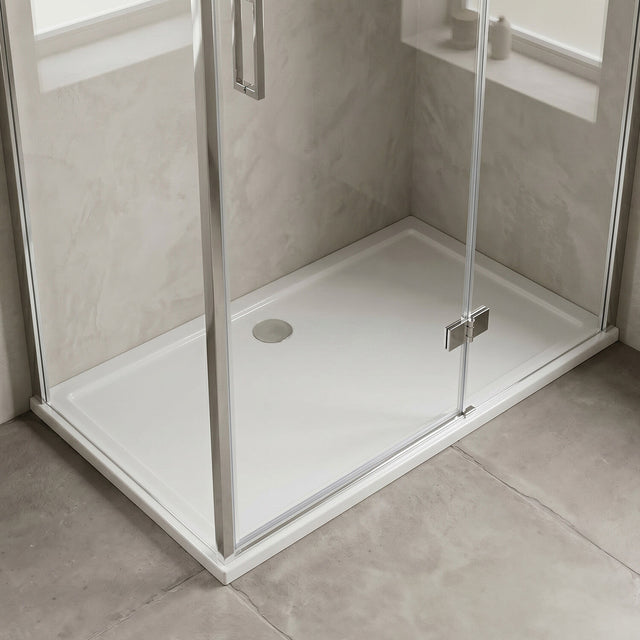 [BETR041] 1500mm x 700mm Premium Rectangular Shower Tray - White - Silo