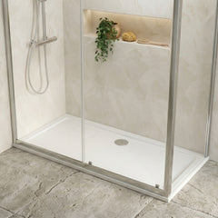 [BETR043] Balterley Shower Tray Modern Rectangular 40mm Profile Slimline, White or Grey - Multiple Sizes Available - Silo