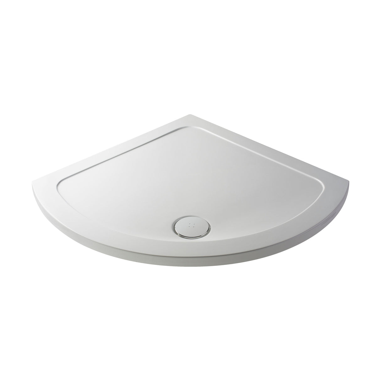 [BETR090] 914mm Premium Single Entry Shower Tray - White - Cutout