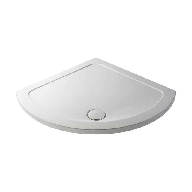 [BETR090] 914mm Premium Single Entry Shower Tray - White - Cutout