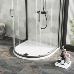 [BETR095] Balterley Shower Tray D Shape, 1050mm - Available in White and Slate Grey - Lifestyle 2