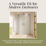 D Shape Shower Tray - 1050mm - Available in White and Slate Grey