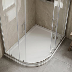 [BETR103] Balterley Shower Tray Modern Offset Quadrant Shower Tray, Left or Right Hand - Choice of Size and Finish - Silo