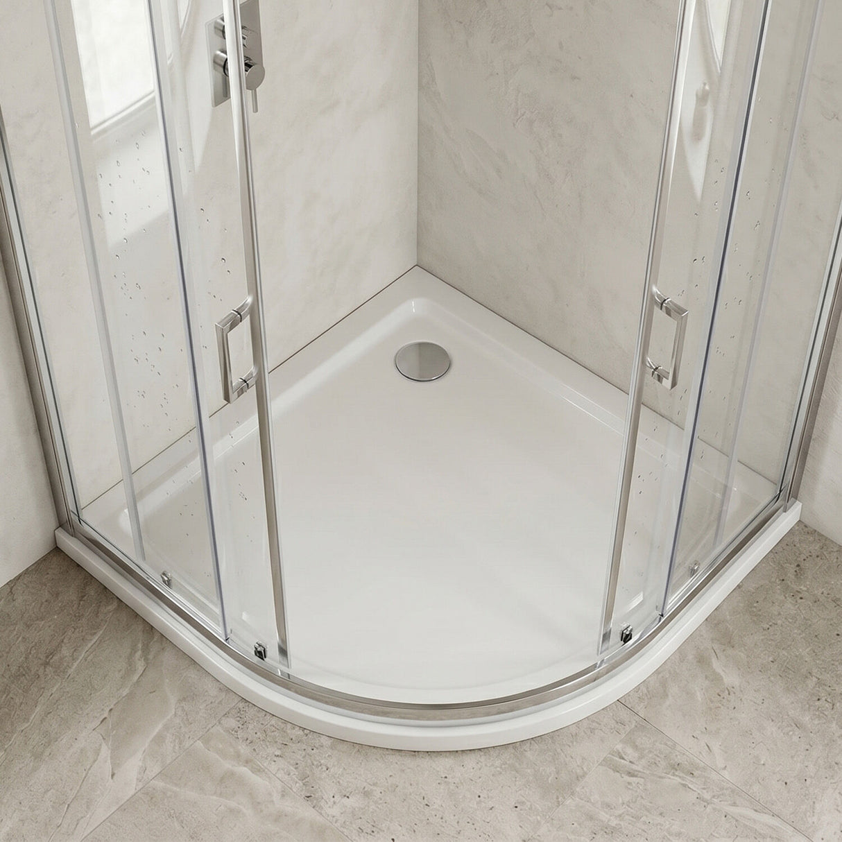 [BETR106] Balterley Shower Tray Quadrant, 40mm Profile Design - Choice of Size and Colour - Silo