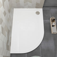 [BETR113] Balterley Shower Tray Modern Offset Quadrant Shower Tray, Left or Right Hand - Choice of Size and Finish - Lifestyle 2