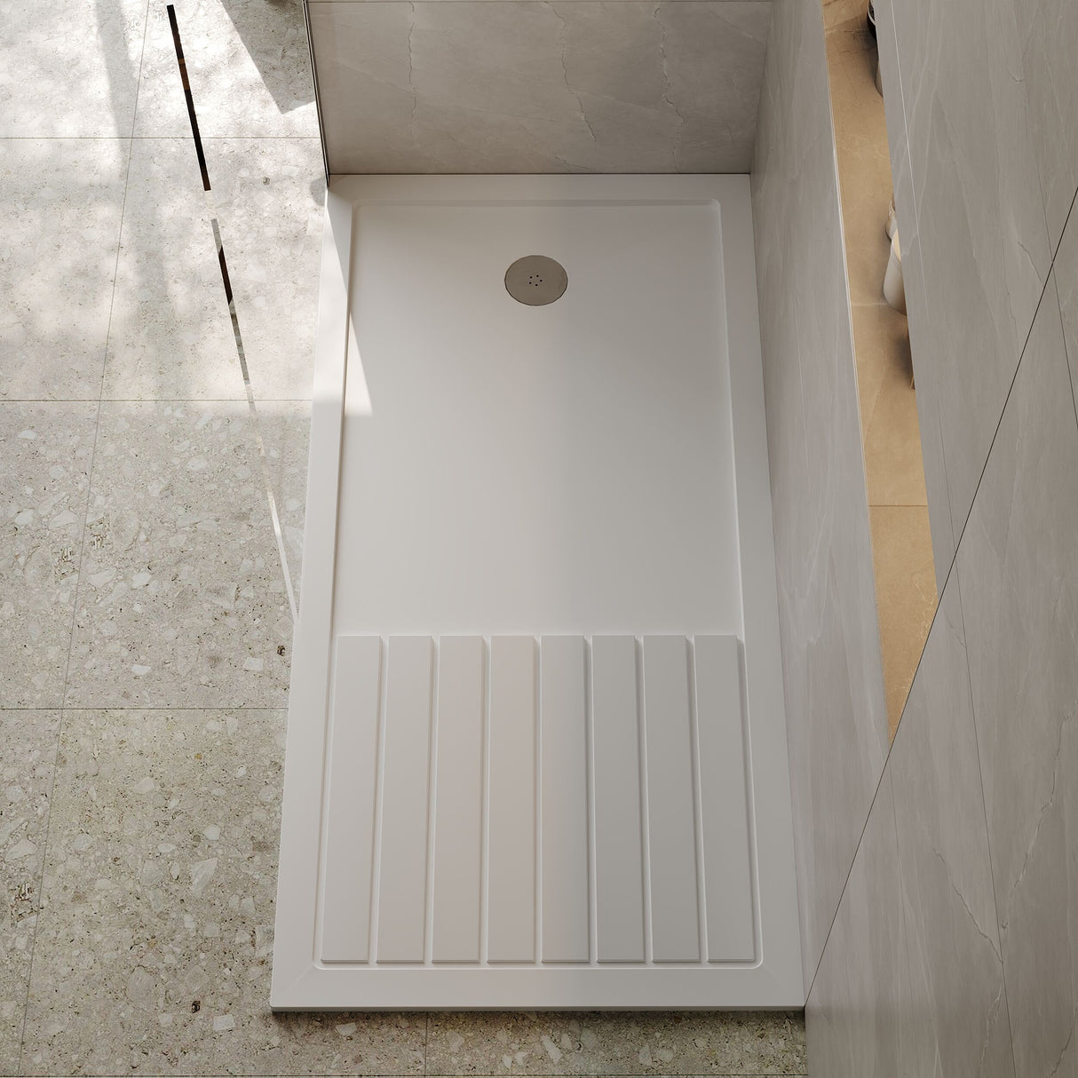 [BETR1680] Premium Walk-In Shower Tray - Choice of Size and Colour - Lifestyle 2