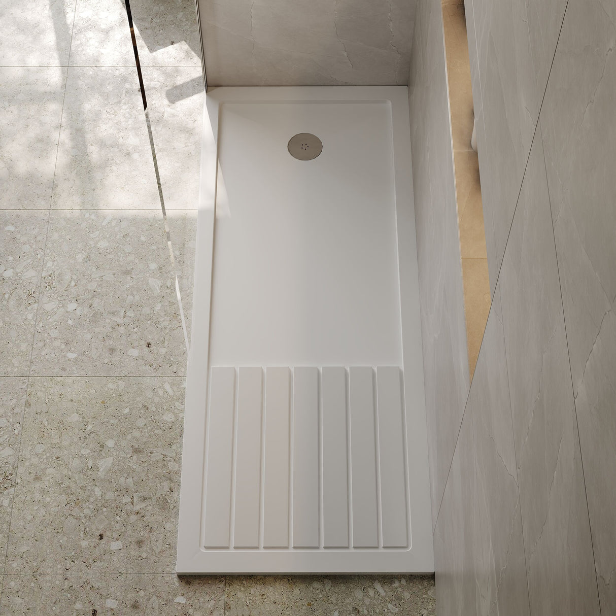 [BETR1770] Premium Walk-In Shower Tray - Choice of Size and Colour - Lifestyle 2
