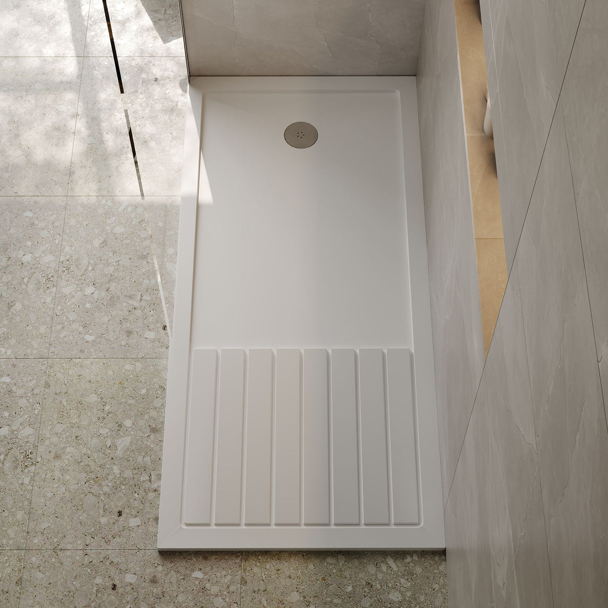 [BETR1780] Premium Walk-In Shower Tray - Choice of Size and Colour - Lifestyle 2
