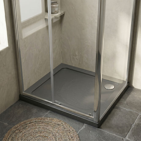 [BETR71002] Balterley Shower Tray Modern Square, 40mm Profile - Choice of Size and Colour - Silo