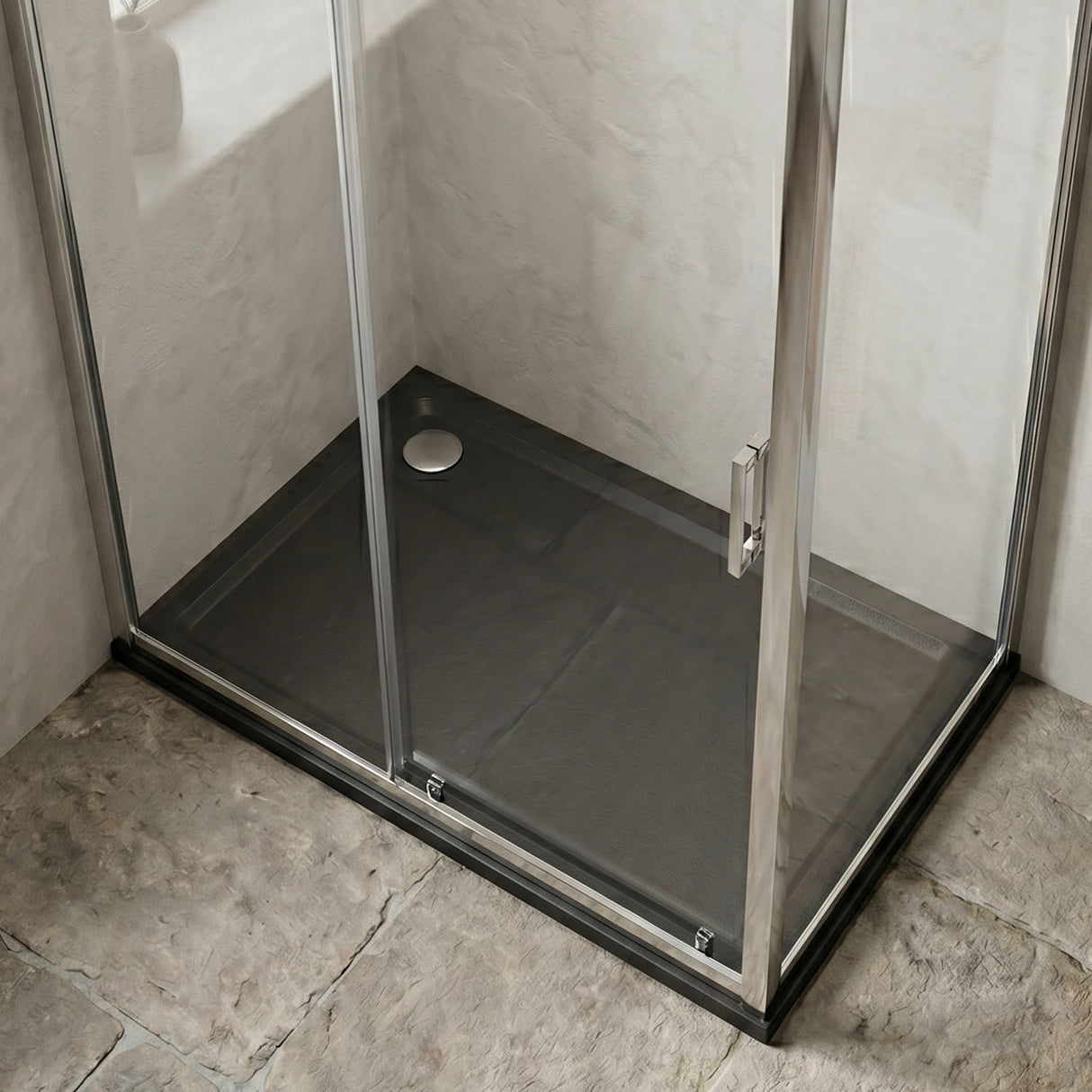[BETR71011] Balterley Shower Tray Modern Rectangular 40mm Profile Slimline, White or Grey - Multiple Sizes Available - Silo