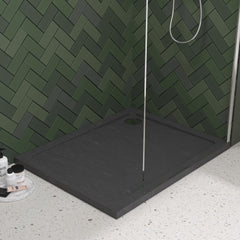 [BETR71013] Balterley Shower Tray Modern Rectangular 40mm Profile Slimline, White or Grey - Multiple Sizes Available - Lifestyle 1