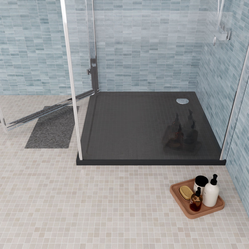 [BETR71015] Balterley Shower Tray Modern Square, 40mm Profile - Choice of Size and Colour - Lifestyle 1