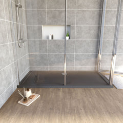 [BETR71052] Balterley Shower Tray Modern Rectangular 40mm Profile Slimline, White or Grey - Multiple Sizes Available - Lifestyle 1