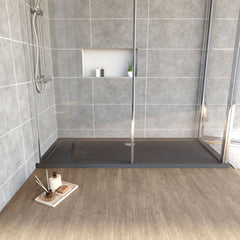 [BETR71061] Balterley Shower Tray Modern Rectangular 40mm Profile Slimline, White or Grey - Multiple Sizes Available - Lifestyle 1