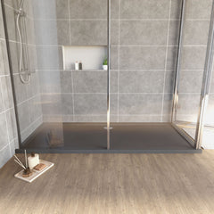 [BETR71073] Balterley Shower Tray Modern Rectangular 40mm Profile Slimline, White or Grey - Multiple Sizes Available - Lifestyle 1