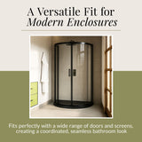 D Shape Shower Tray - 1050mm - Available in White and Slate Grey