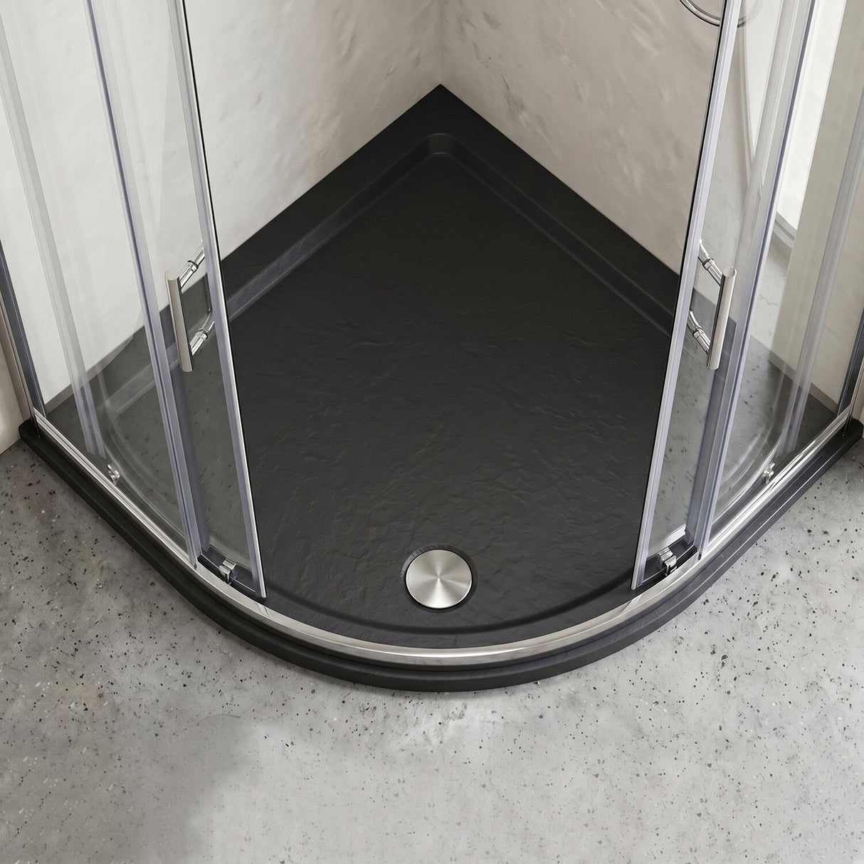 [BETR71097] Balterley Shower Tray Quadrant, 40mm Profile Design - Choice of Size and Colour - Silo
