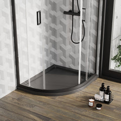 [BETR71101] Balterley Shower Tray Modern Offset Quadrant Shower Tray, Left or Right Hand - Choice of Size and Finish - Lifestyle 2