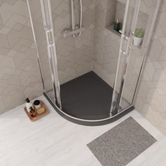 [BETR71104] Balterley Shower Tray Modern Offset Quadrant Shower Tray, Left or Right Hand - Choice of Size and Finish - Lifestyle 2