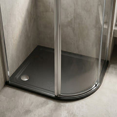 [BETR71104] Balterley Shower Tray Modern Offset Quadrant Shower Tray, Left or Right Hand - Choice of Size and Finish - Silo