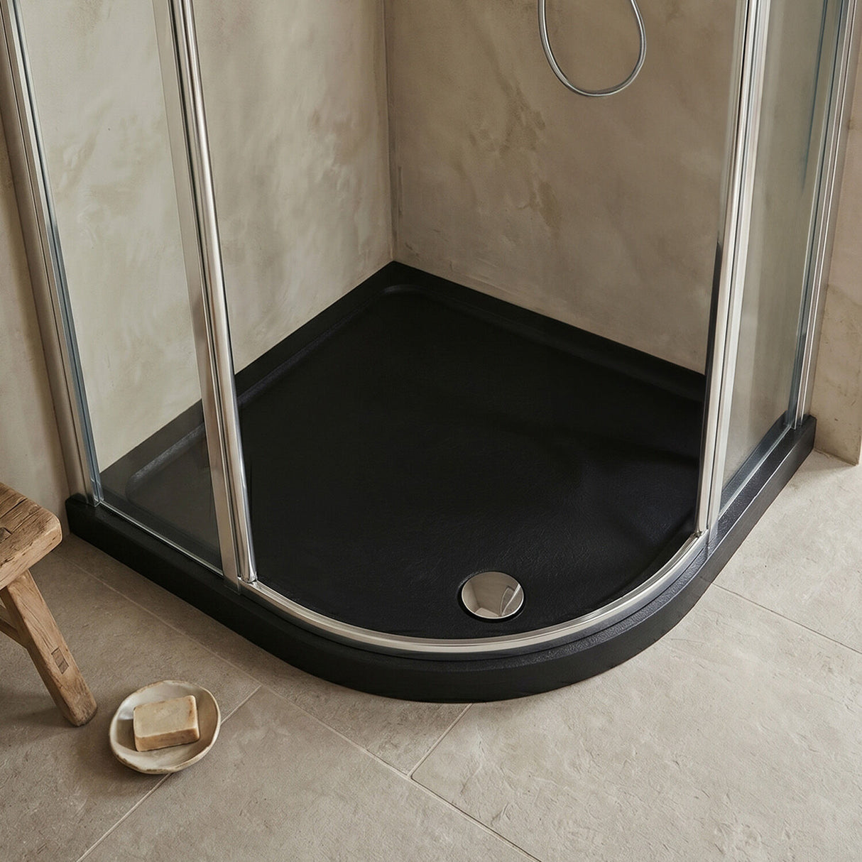 [BETR71105] Balterley Shower Tray Quadrant, 40mm Profile Design - Choice of Size and Colour - Silo
