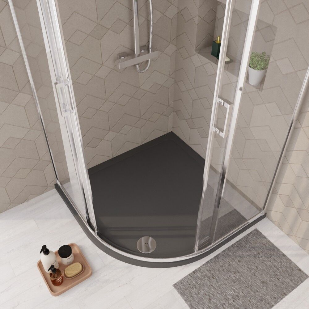 [BETR71107] Balterley Shower Tray Quadrant, 40mm Profile Design - Choice of Size and Colour - Lifestyle 2