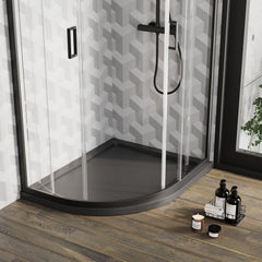 [BETR71108] Balterley Shower Tray Modern Offset Quadrant Shower Tray, Left or Right Hand - Choice of Size and Finish - Lifestyle 2