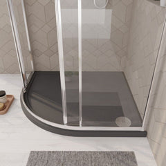 [BETR71110] Balterley Shower Tray Modern Offset Quadrant Shower Tray, Left or Right Hand - Choice of Size and Finish - Lifestyle 3