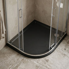 [BETR71110] Balterley Shower Tray Modern Offset Quadrant Shower Tray, Left or Right Hand - Choice of Size and Finish - Silo