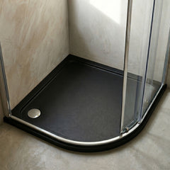 [BETR71111] Balterley Shower Tray Modern Offset Quadrant Shower Tray, Left or Right Hand - Choice of Size and Finish - Silo