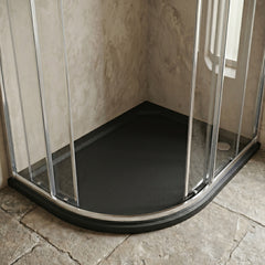 [BETR71112] Balterley Shower Tray Modern Offset Quadrant Shower Tray, Left or Right Hand - Choice of Size and Finish - Silo