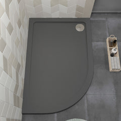[BETR71113] Balterley Shower Tray Modern Offset Quadrant Shower Tray, Left or Right Hand - Choice of Size and Finish - Lifestyle 2