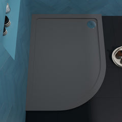 [BETR71114] Balterley Shower Tray Modern Offset Quadrant Shower Tray, Left or Right Hand - Choice of Size and Finish - Lifestyle 2