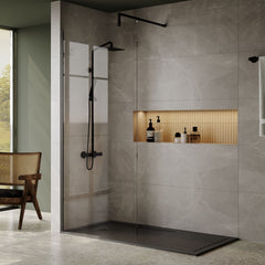 [BETR711680] Premium Walk-In Shower Tray - Choice of Size and Colour - Lifestyle 1