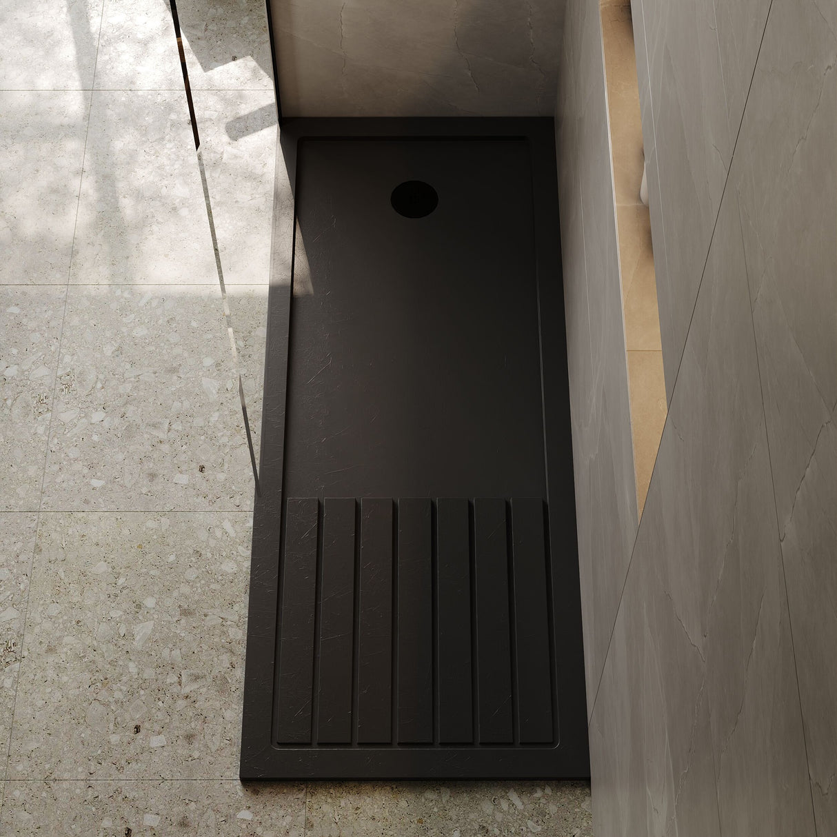 [BETR711770] Premium Walk-In Shower Tray - Choice of Size and Colour - Lifestyle 2