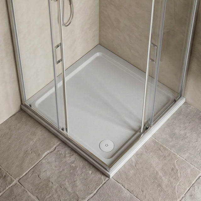 [BETSR003] Slip Resistant Slimline Square Shower Tray - Choice of Size - Silo