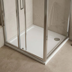 [BETSR010] Slip Resistant Slimline Square Shower Tray - Choice of Size - Silo